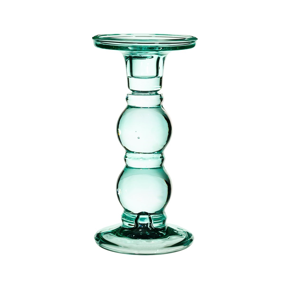 Eloise Turquoise Glass Candle Holder