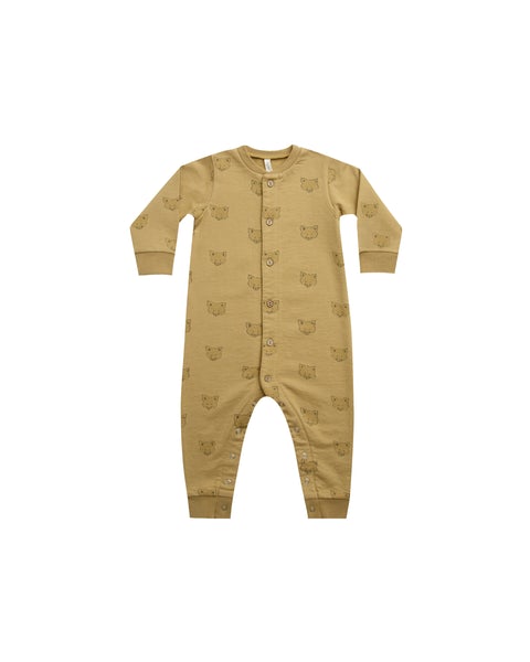 Rylee + Cru Button Down Jumpsuit Coyote Gold