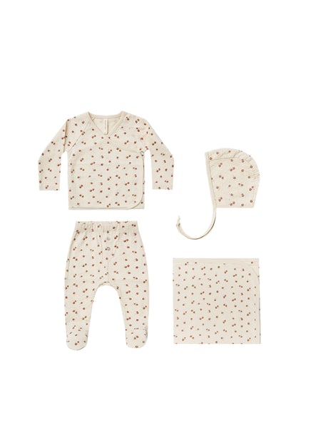 Quincy Mae Pointelle Bringing Home Baby Set Petite Floral