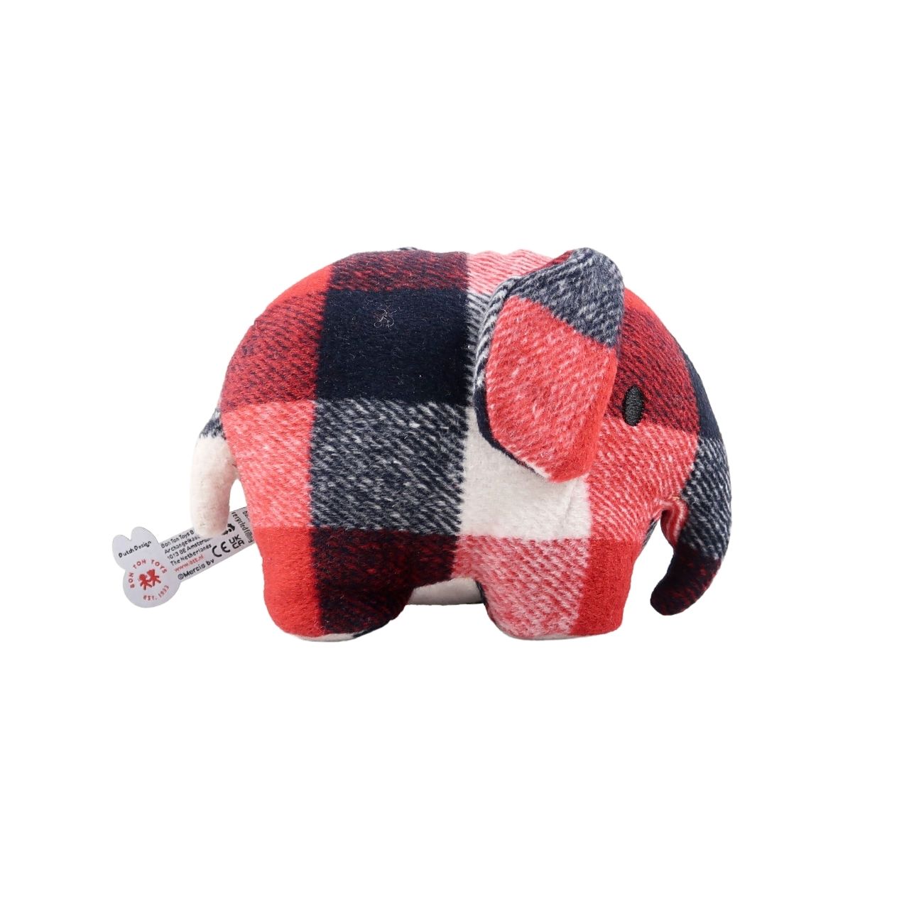 Miffy Red and Blue Checked Elephant – Small