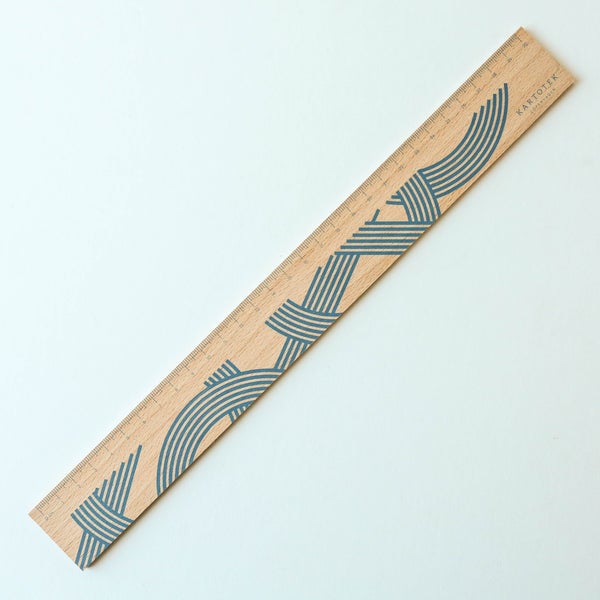 Organic Lines Wooden Rulers - Large