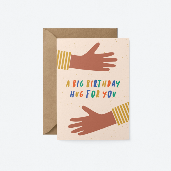 Big Birthday Hug For You Card