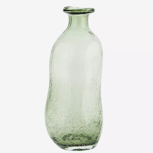 Madam Stoltz Organic Shaped Glass Vase Green
