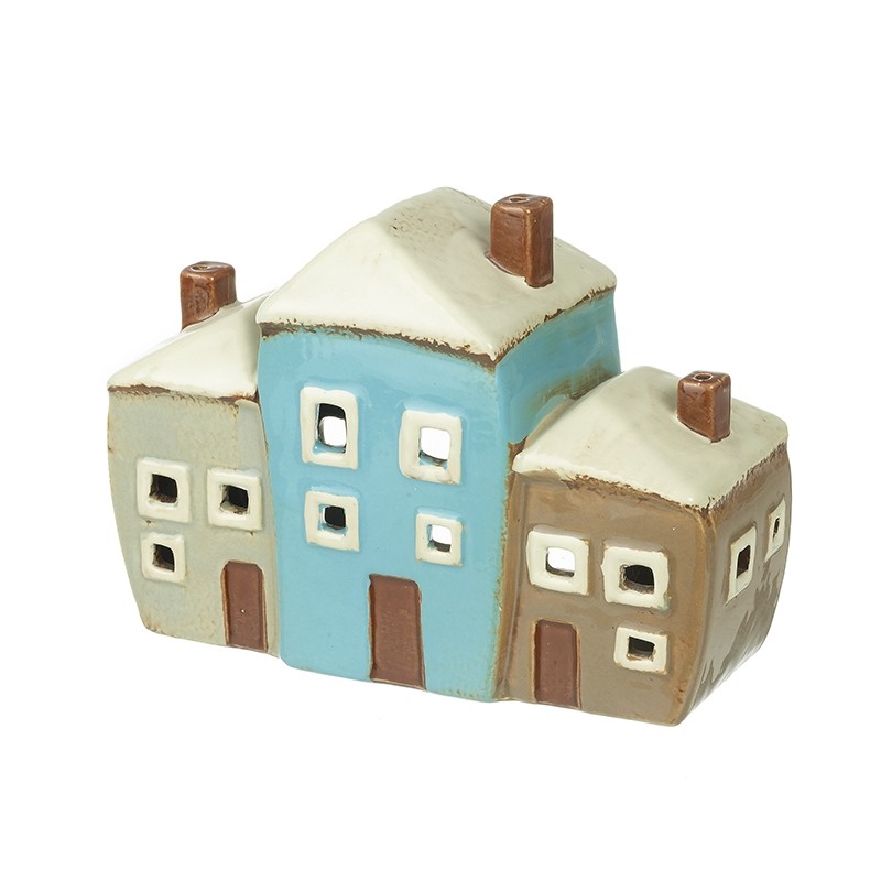 Ceramic Houses Candle Holder