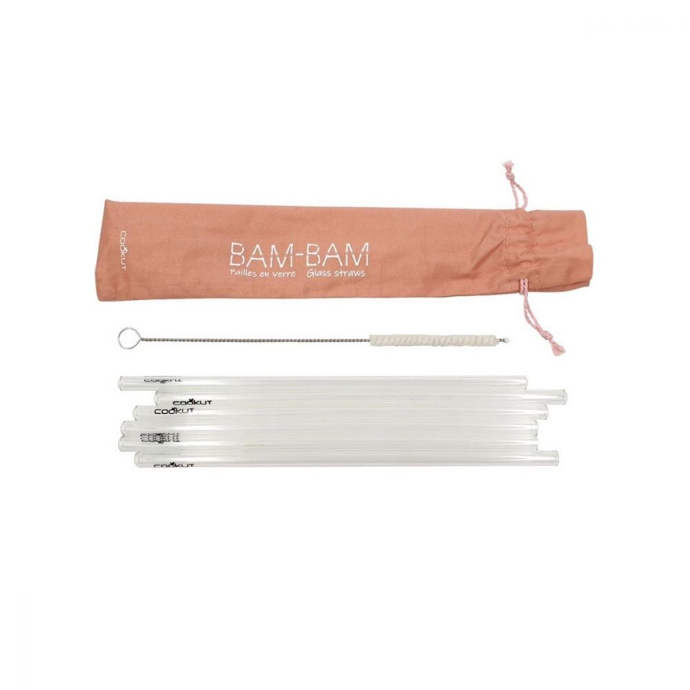 Cookut Bam Glass Straws Reusable Sustainable