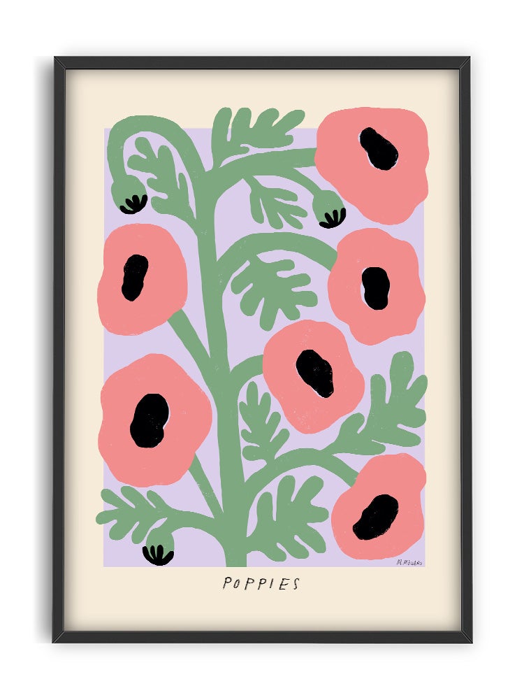 Madelen Möllard Pastel Poppies Art Print 
