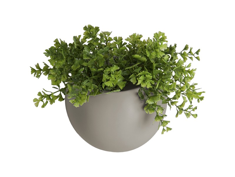 Present Time Wall Plant Pot Globe grey