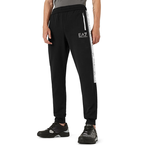 EA7 Rubber Tape Skinny Joggers - Black