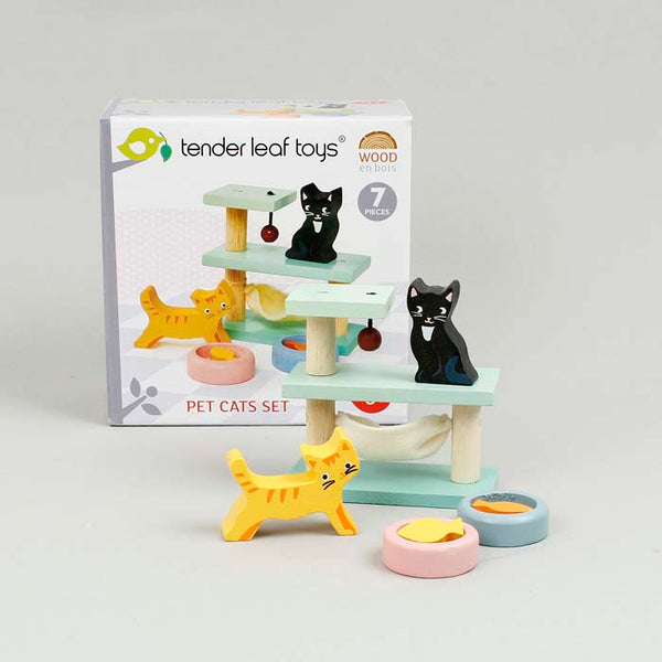 tender leaf pet cats set