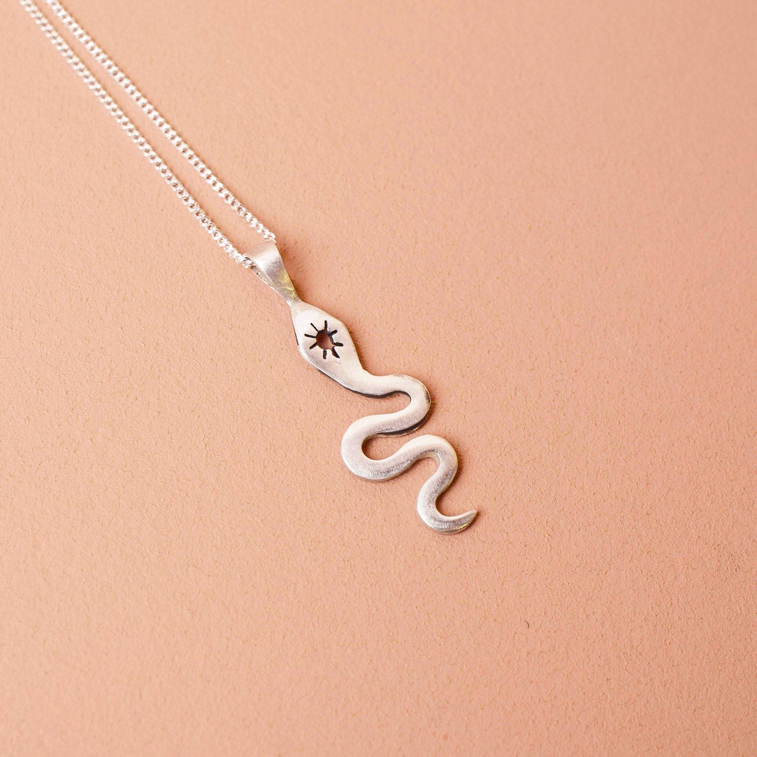 Ecosilver Serpent Pendant Necklace