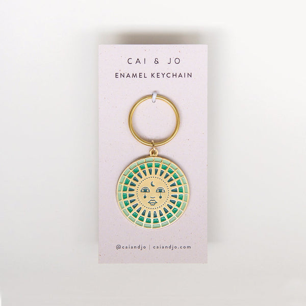 cai-and-jo-moon-enamel-keychain