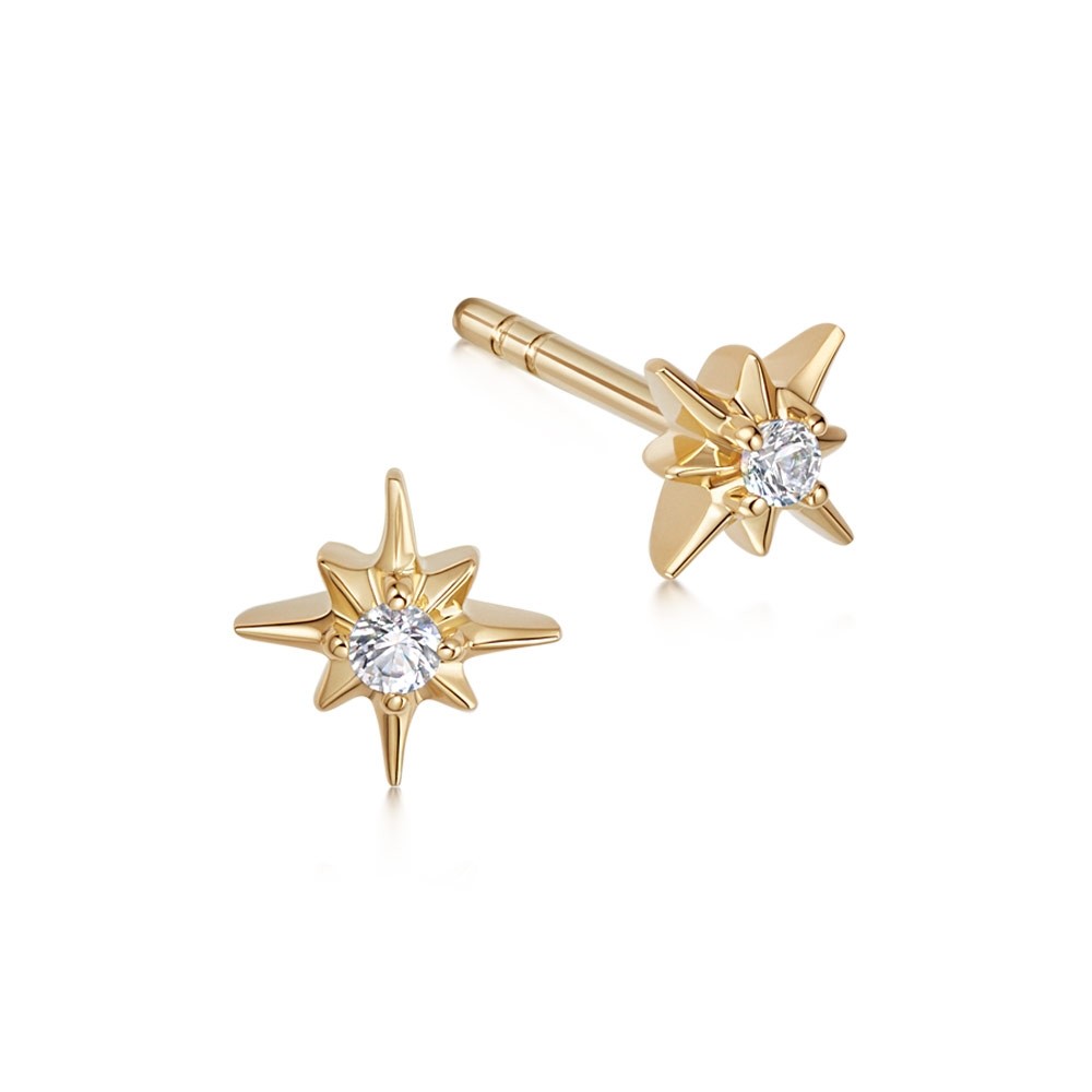 Astley Clarke Polaris Star Stud Earrings