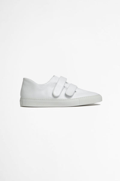 Doublevelcro Sneaker Rudy Grain. Calf/White