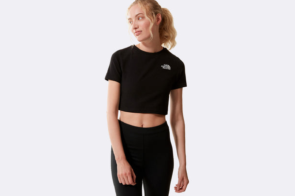 The North Face  Wmns Crop S/s Te Tnf Black