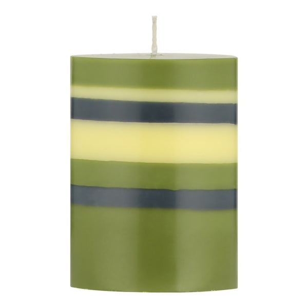 10cm Eco Pillar Candle - Olive Indigo And Jasmine