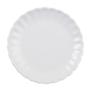 Set of 2 Dinner Plates Mynte Pure White 28 cm