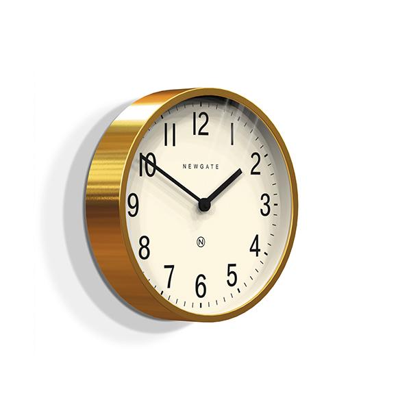 Newgate Master Edwards Small Radial Brass Effect Wall Clock