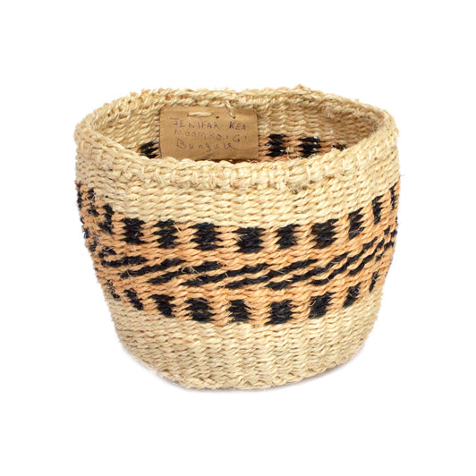 Kenyan Sisal Basket Sandy Crossing No269