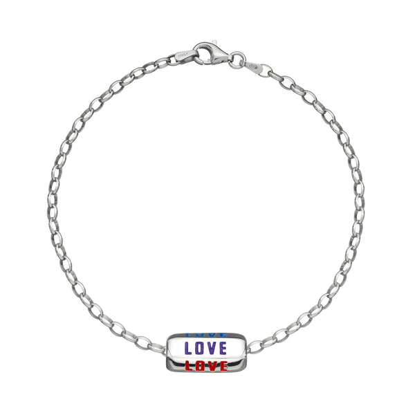Silver Love Is All Around Charm Bracelet