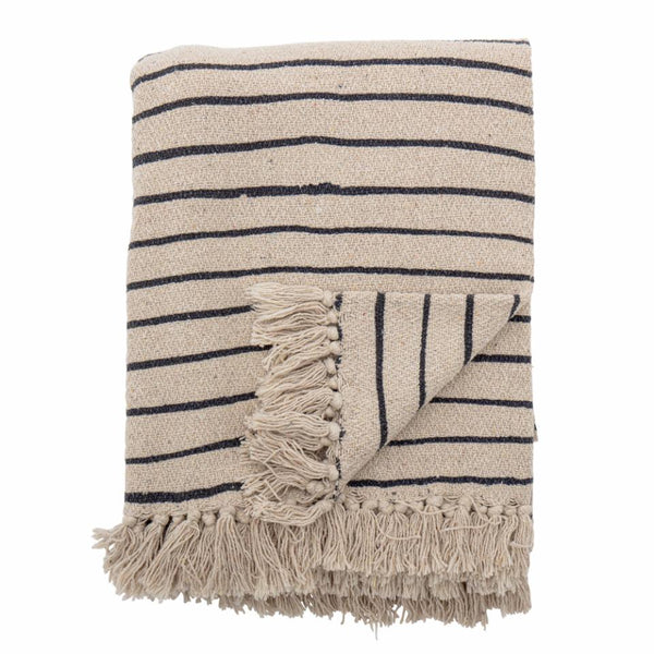 Bloomingville Eia Throw Nature Recycled Cotton