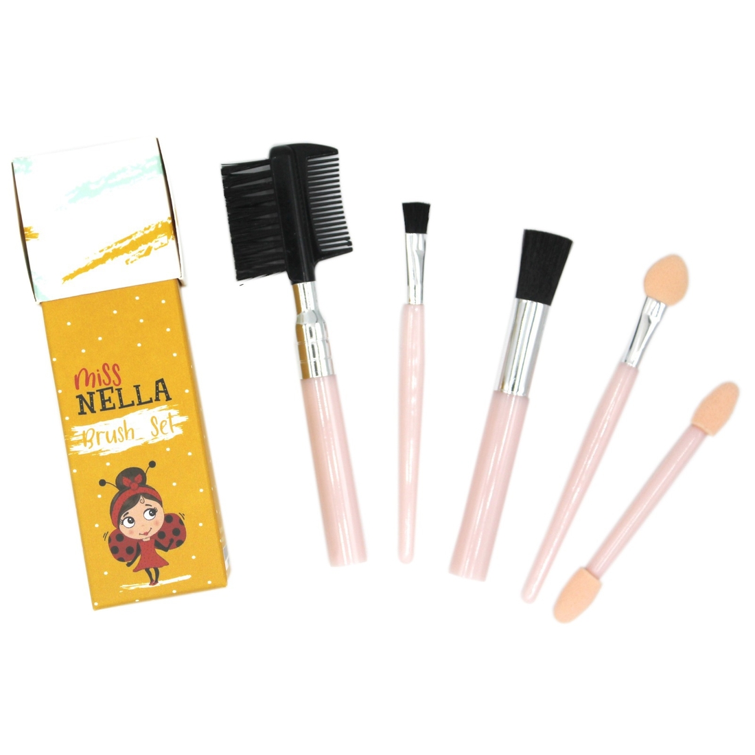 Miss Nella Childrens Makeup Brush Set