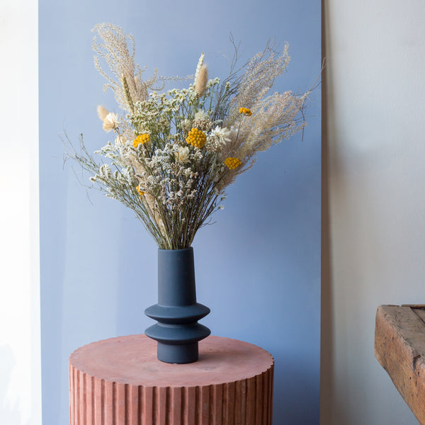 Yellow And White Dried Bouquet