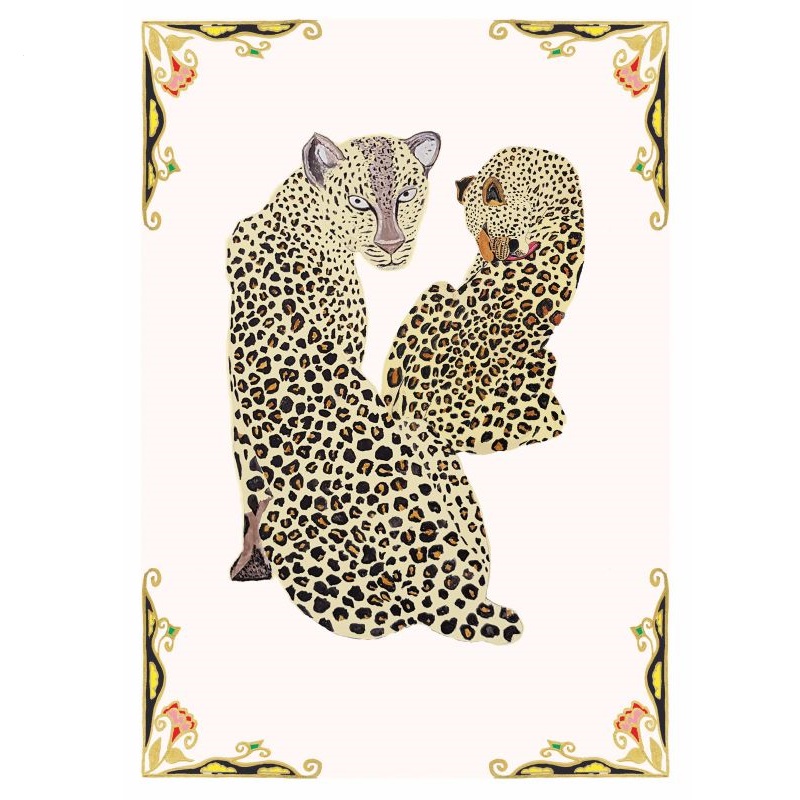 Wildflower Cards Wild Cats A3 Art Print