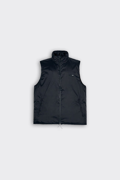 Padded Nylon Vest - Black