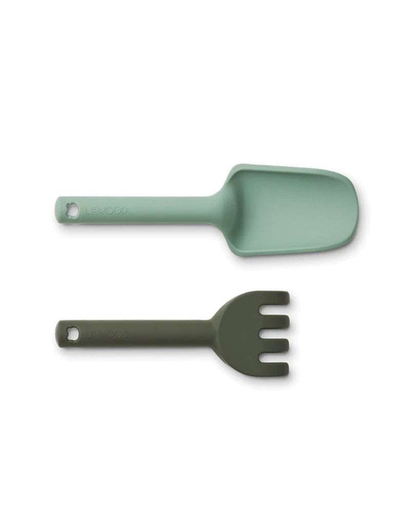 Francy Garden Tools In Peppermint Hunter Green Mix