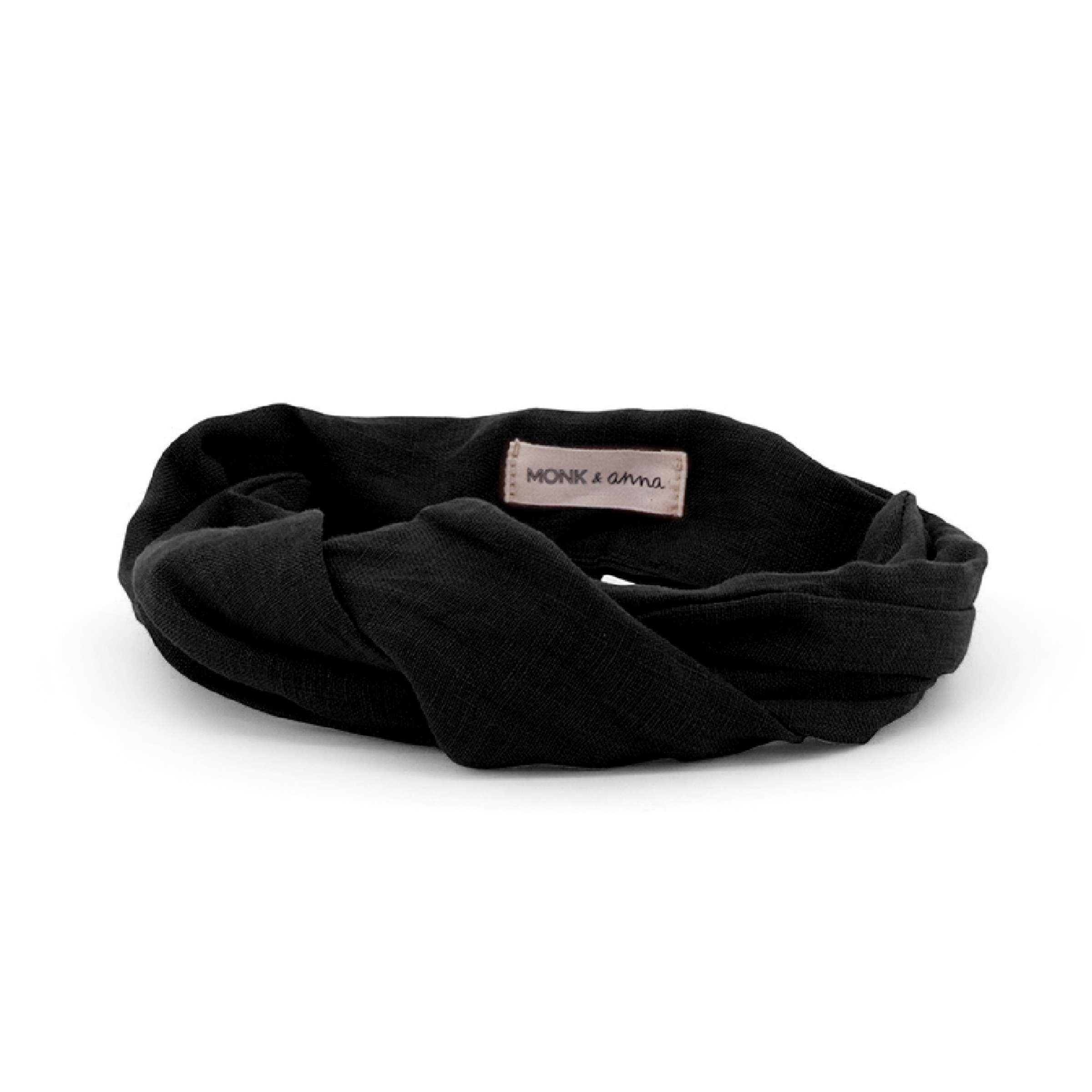Monk & Anna Cotton Wired Headband - Black