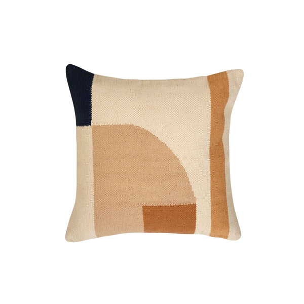 Geo Shapes Handcrafted Cushion | Earth