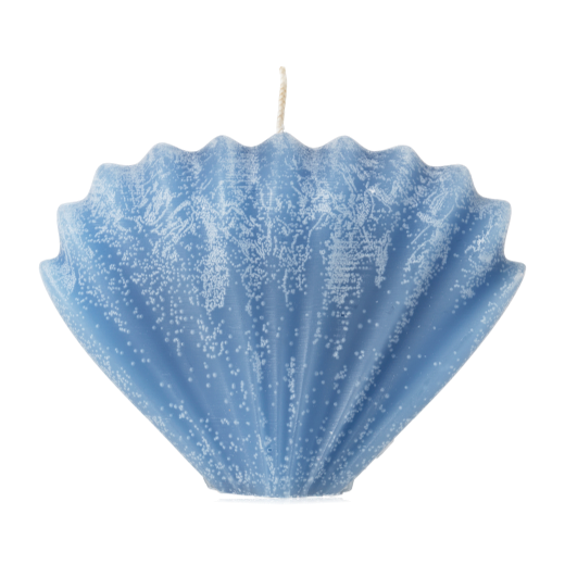 Candle Seashell Blue