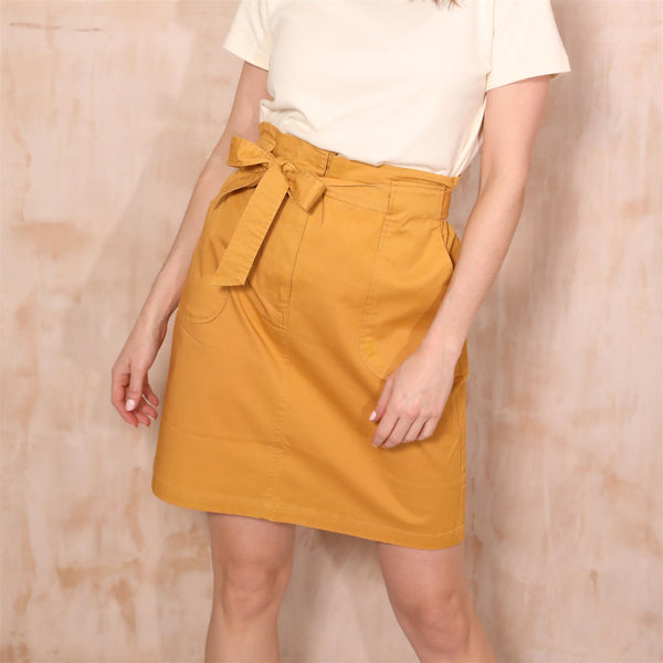 Leah Ochre Skirt