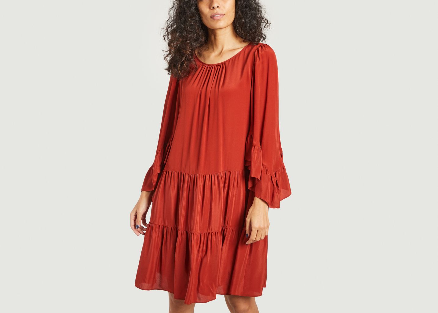 See by Chloe Dress With Ruffled Sleeves