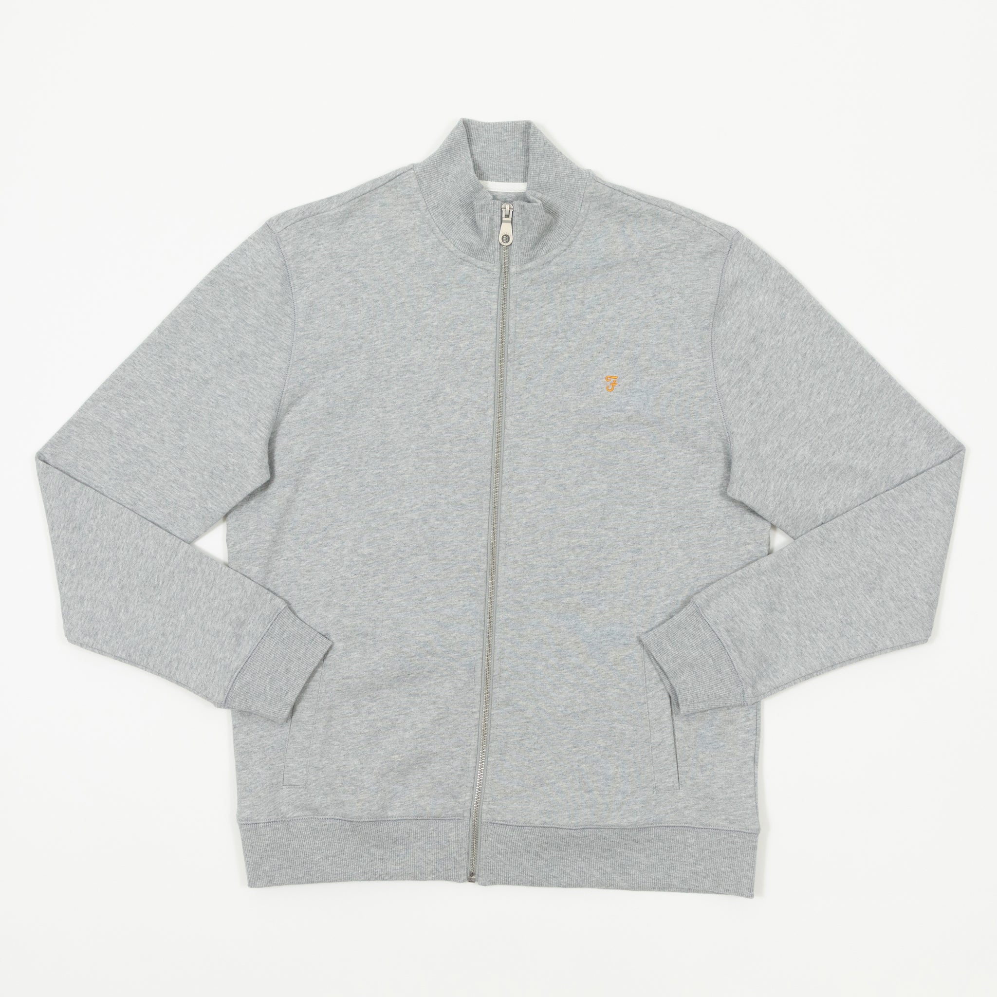 Light Grey Vance Full Zip Sweatshirt