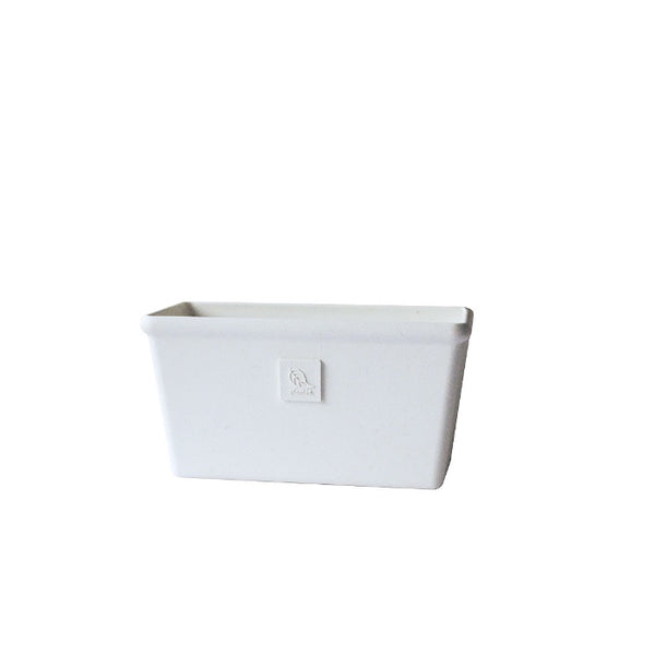 Rectangular vase 240 + seed 240 - white