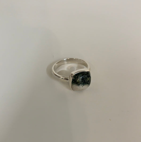 Anorak Sterling Silver Preseli Blue Stone Ring