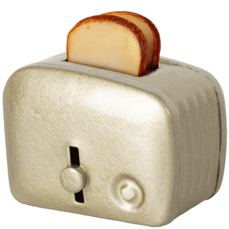 Silver miniature toaster