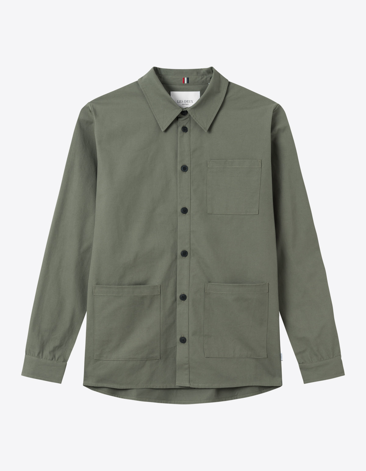 Jason Twill Hybrid Overshirt - Olive Night