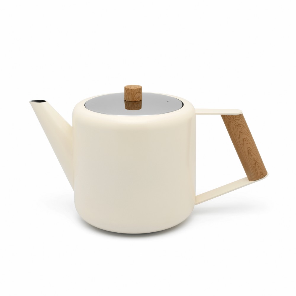 Trouva: Bredemeijer Teapot Double Wall Boston With In Duet 1.1l Design Wood White Fittings Look