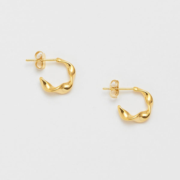 Estella Bartlett  Gold Twist Hoop Earrings