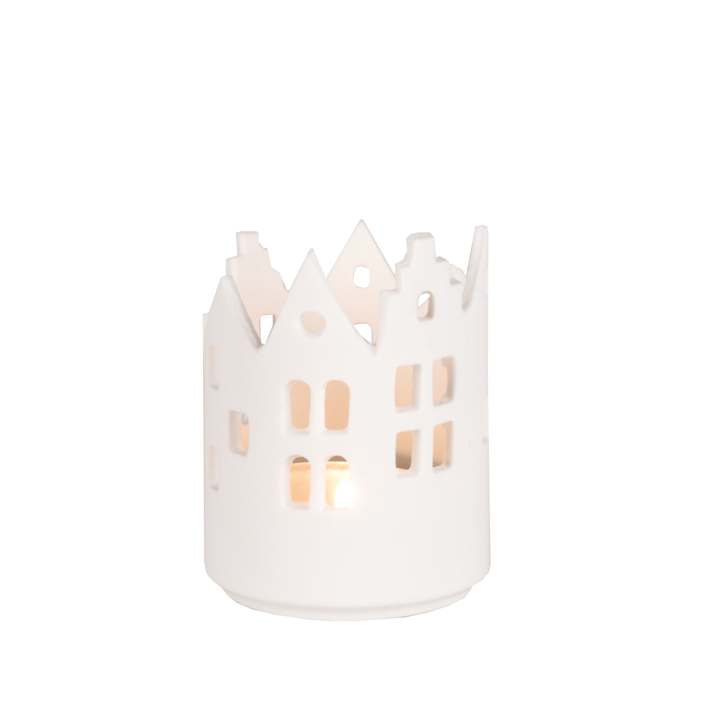 Räder Courtyard City Light in White Porcelain - Smallest City Light 