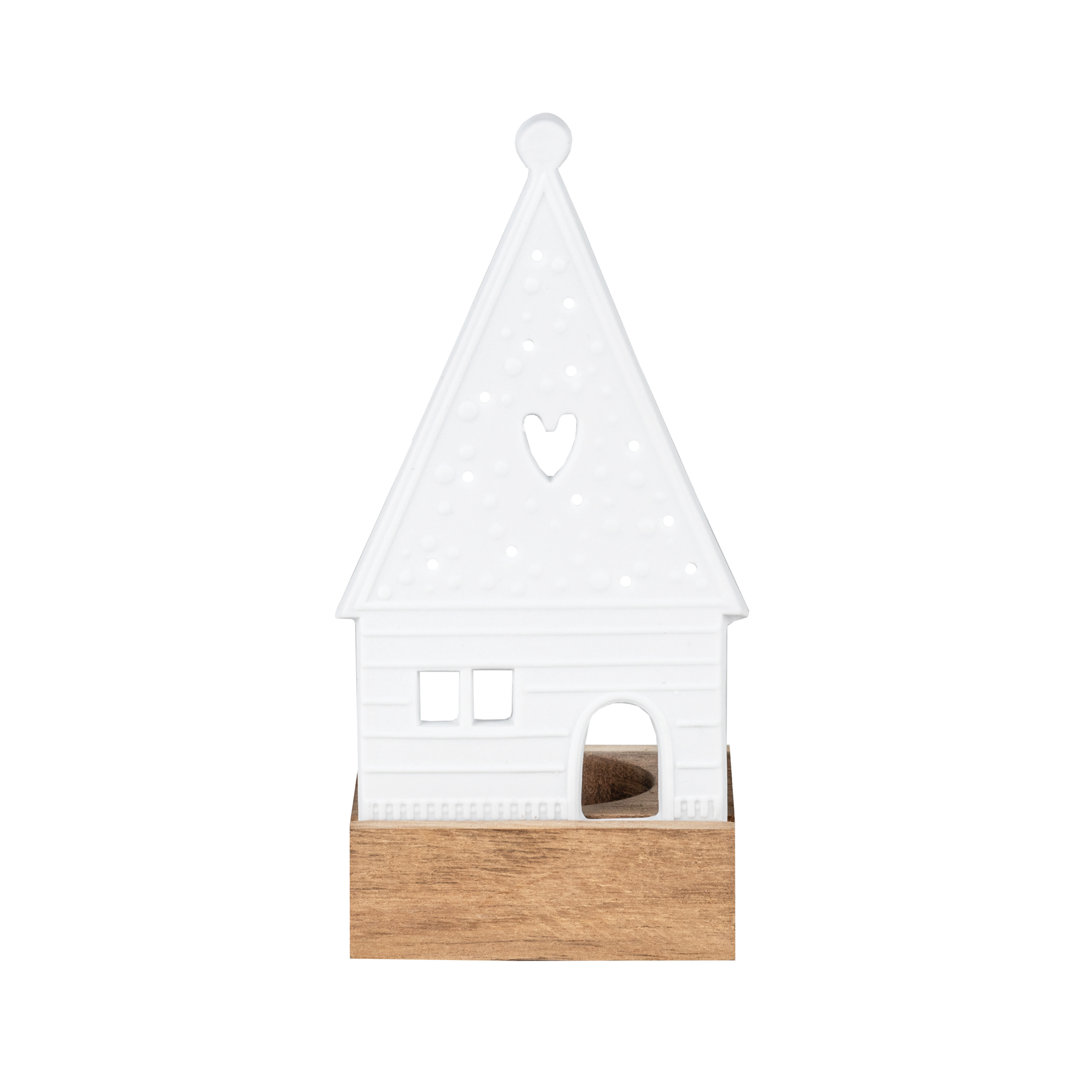 Räder Light Object Mini Porcelain Gingerbread House - Heart 