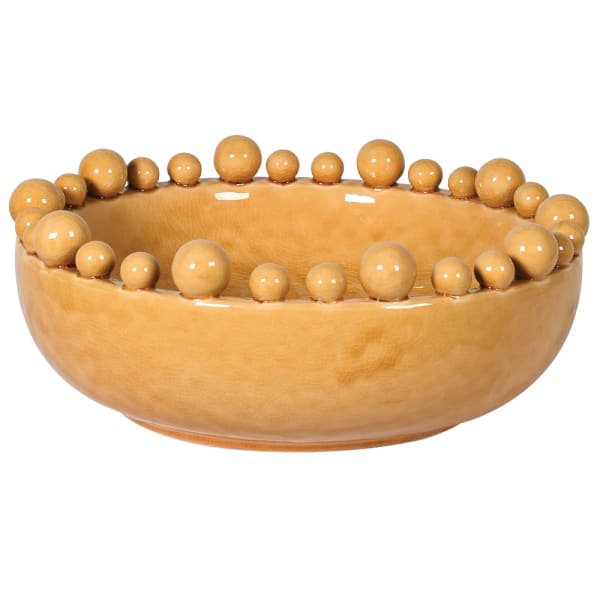 Large Mustard Decorative Bowl