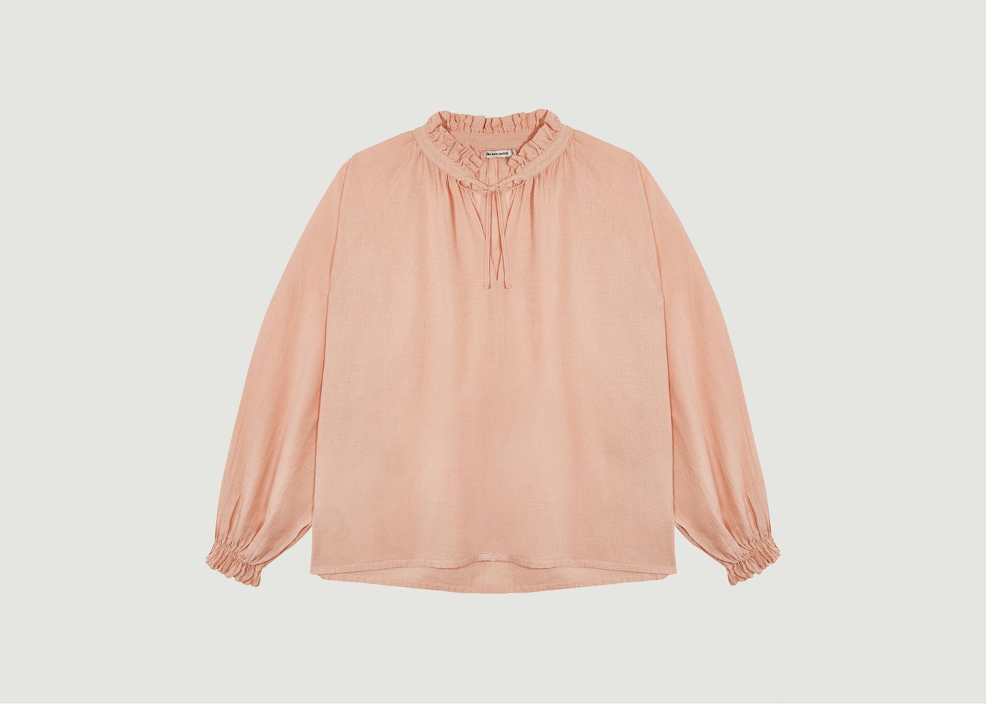 The New Society Oversized Blouse In Organic Cotton Olivia