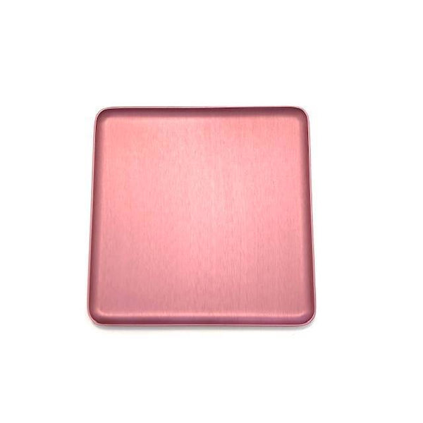 Square Tray In Rose Pink