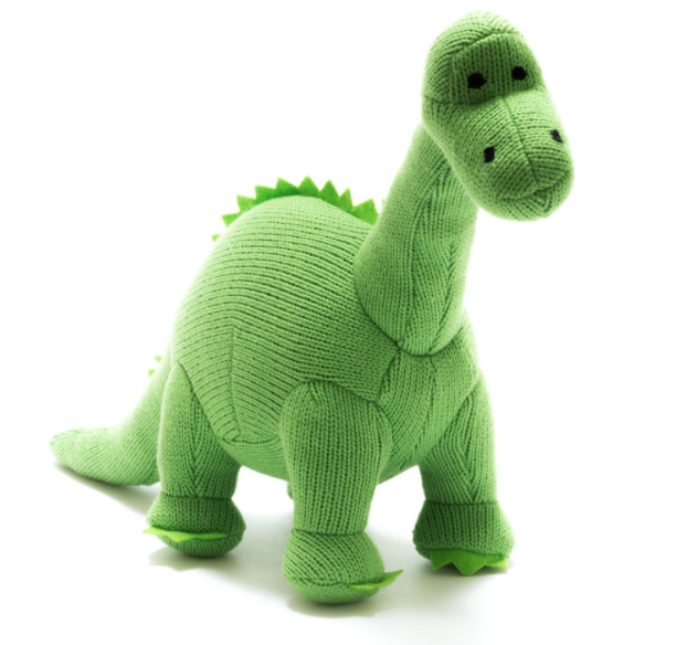 best-years-diplodocus-knitted-dinosaur-rattle-green