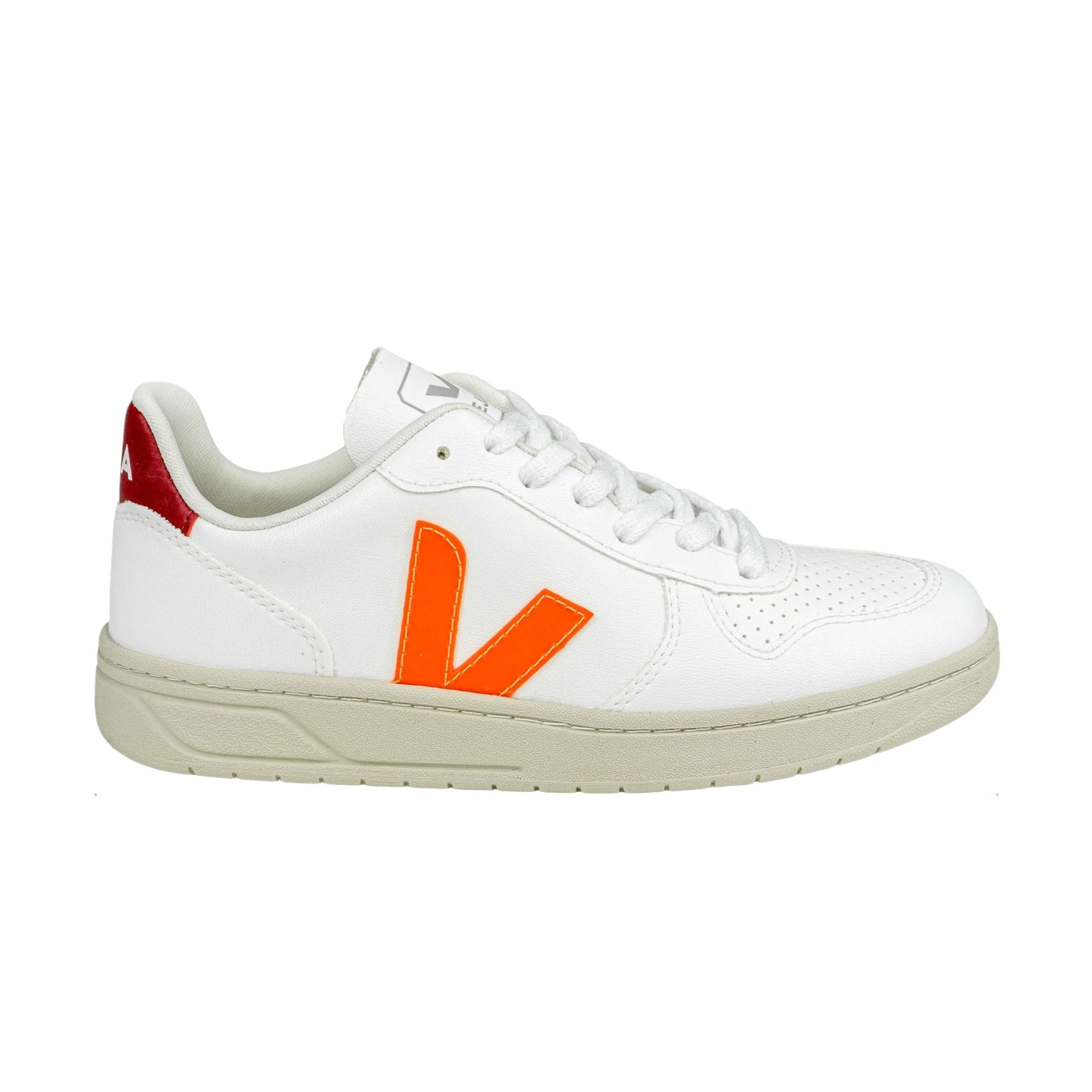 Shoes V-10 CWL Men's WHITE / Orange Fluo / Marsala