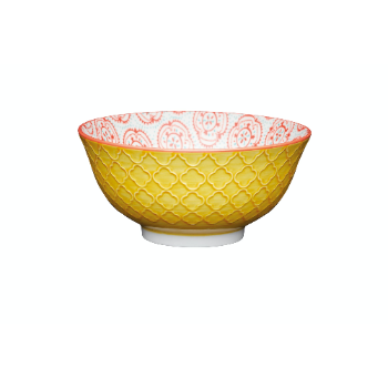 Kitchen Craft Yellow Floral Ceramic Bowl