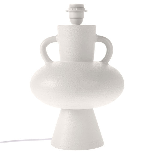 Stoneware Lamp Base White